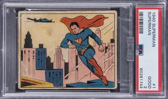 1940 R145 Gum, Inc. "Superman" #1 Superman – PSA GD 2 – MBA Silver Diamond Certified